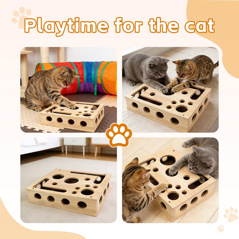 Cat Scratch Puzzle Enrichment Box Nail File Stress Free