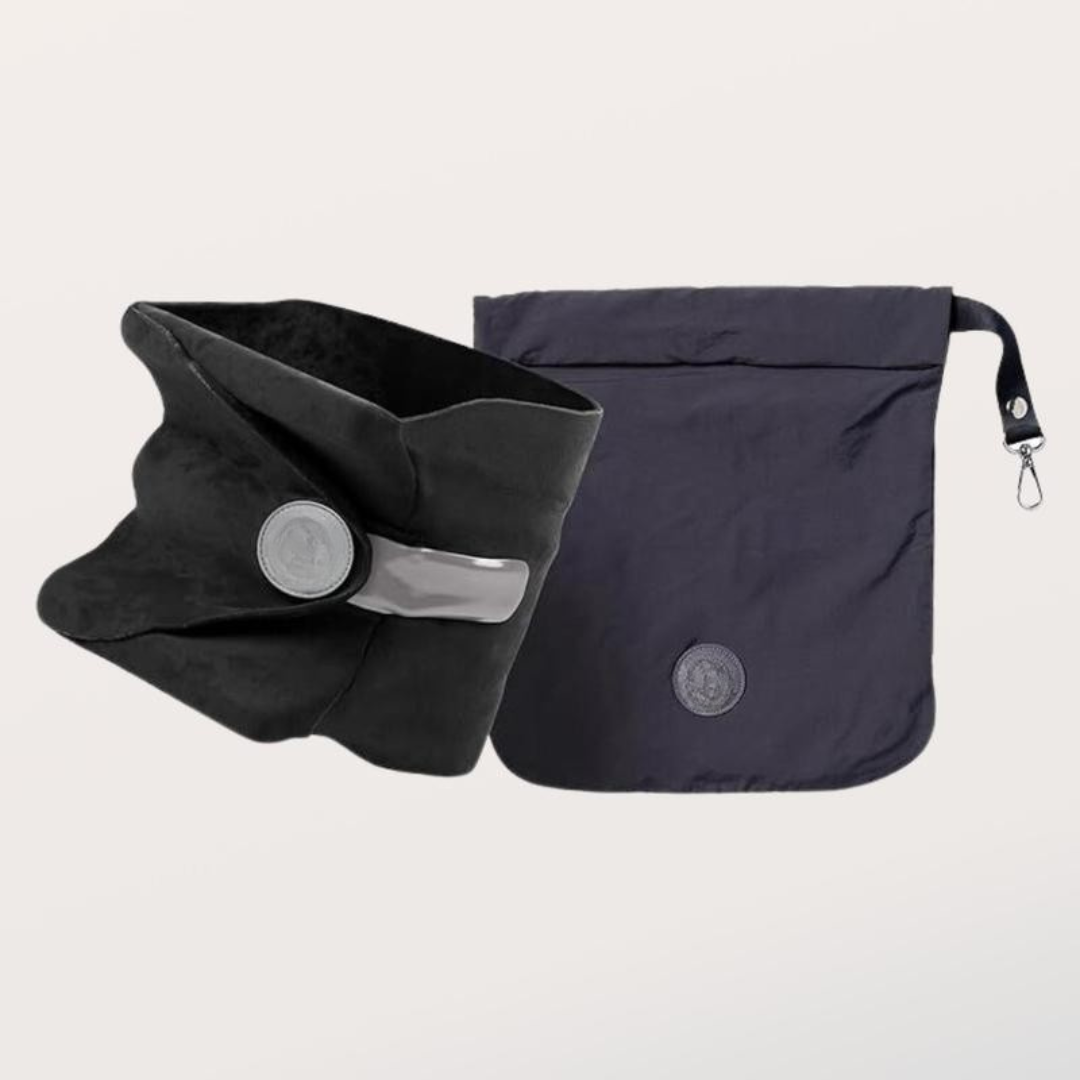 U-Shaped Travel Neck Pillow with Velcro & Removable Cover