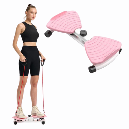 Board Waist Twist Machine and Women Core Workout Exercise
