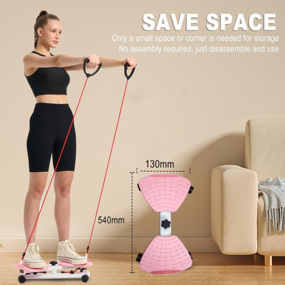 Board Waist Twist Machine and Women Core Workout Exercise