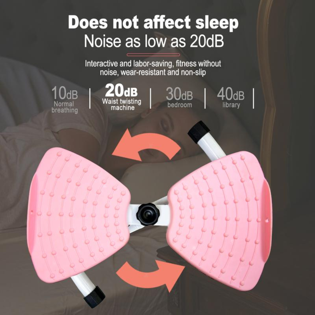 Board Waist Twist Machine and Women Core Workout Exercise