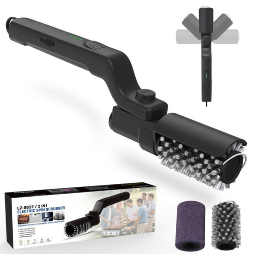 180° Adjustable / 360° Rotating Electric Grill Brush