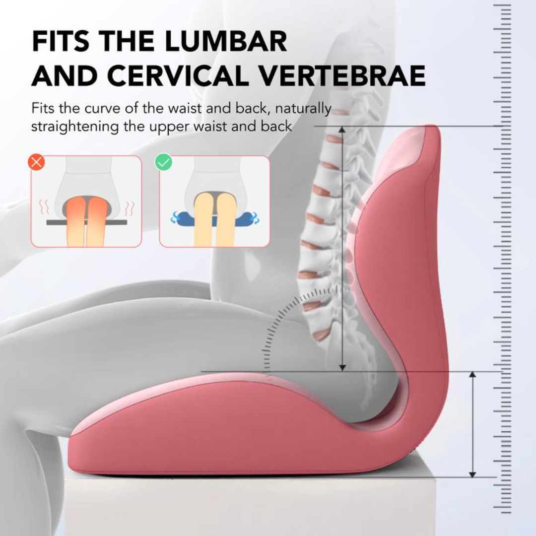 Ergonomic Memory Foam Seat Cushion for Back Pain Relief