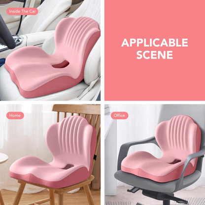 Ergonomic Memory Foam Seat Cushion for Back Pain Relief