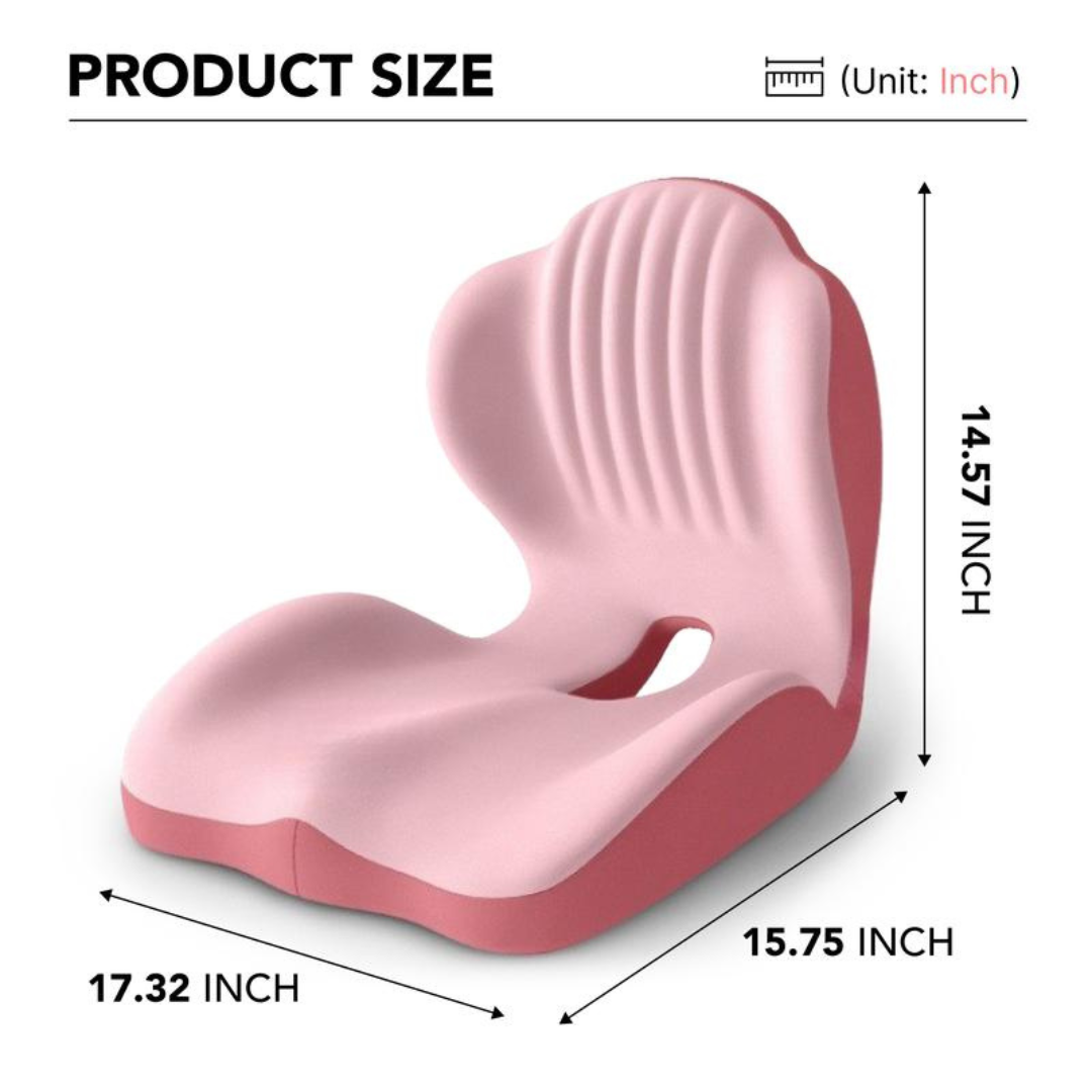 Ergonomic Memory Foam Seat Cushion for Back Pain Relief