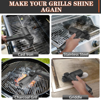 180° Adjustable / 360° Rotating Electric Grill Brush