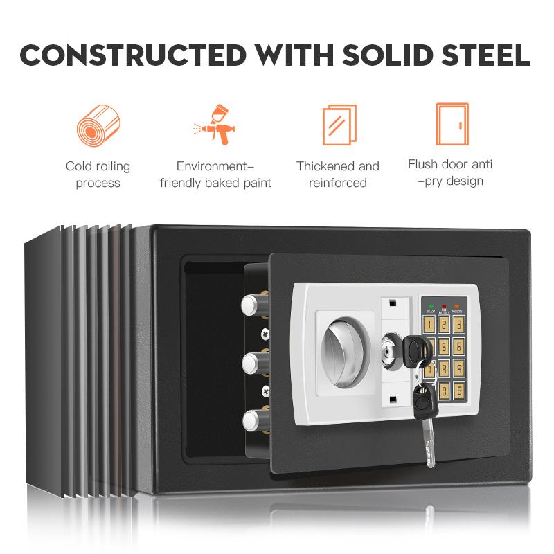 Electronic Drop Slot Safe Box with Digital Keypad Lock