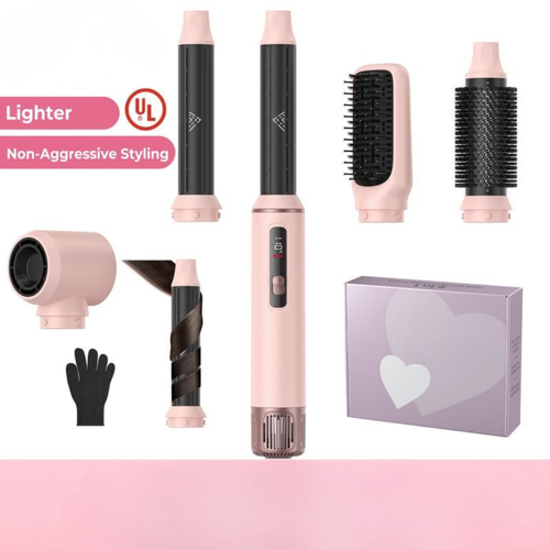 5-in-1 Hot Air Brush Gentle Styling Ultra-Lightweight Design Zero Heat Damage