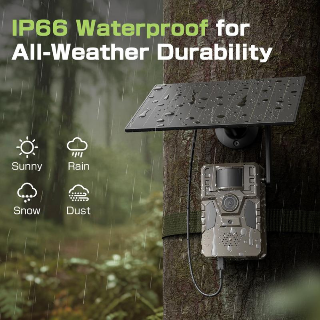 4G LTE Solar Game Camera – 2K Live Video