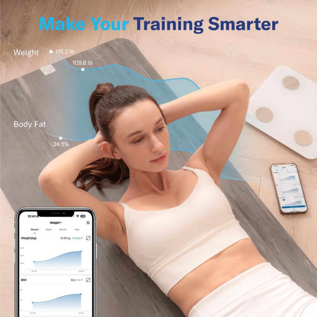 Smart Scale for Body Weight, 7-Color Glowing