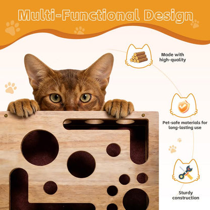 Cat Scratch Puzzle Enrichment Box Nail File Stress Free