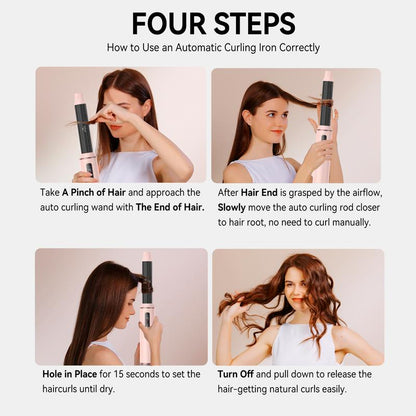 5-in-1 Hot Air Brush Gentle Styling Ultra-Lightweight Design Zero Heat Damage