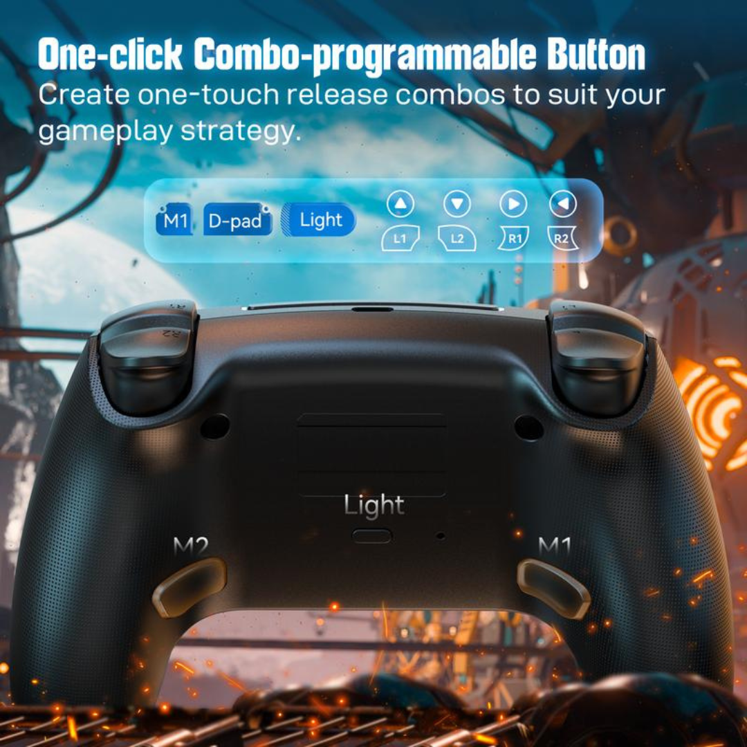 PS5 Pro Wireless Controller with 7 RGB Colors (1pc)