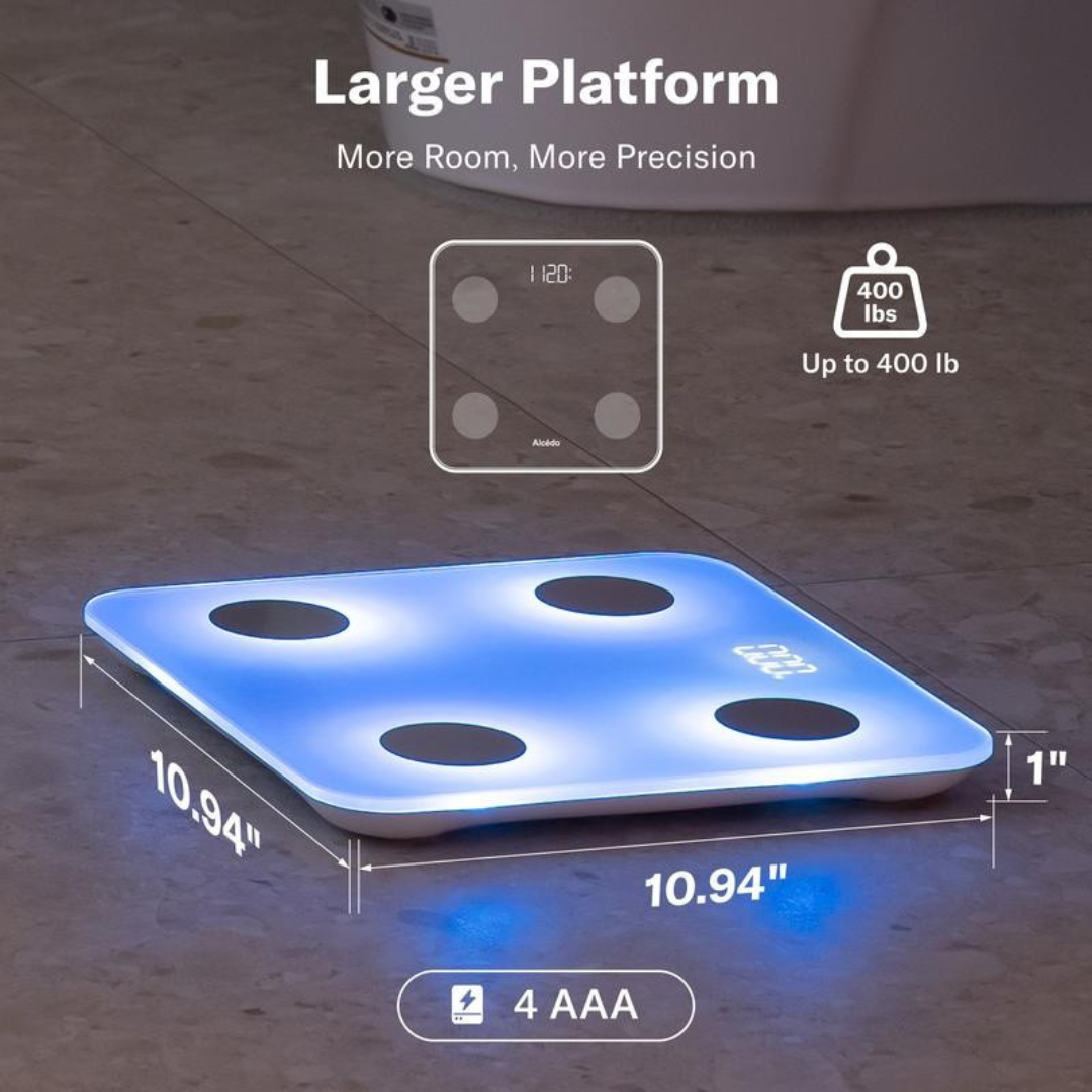 Smart Scale for Body Weight, 7-Color Glowing