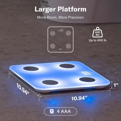Smart Scale for Body Weight, 7-Color Glowing