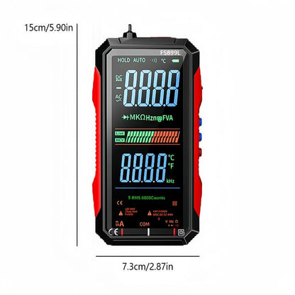Compact digital voltmeter for home repair and electrical testing dimensions