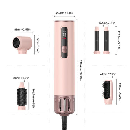 5-in-1 Hot Air Brush Gentle Styling Ultra-Lightweight Design Zero Heat Damage